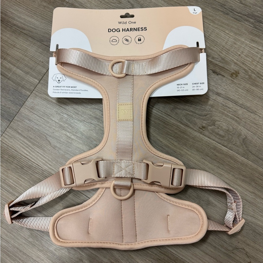 Wild One Dog Harness in Tan